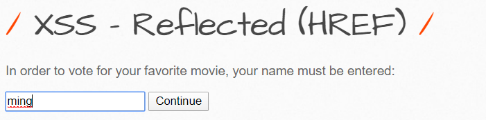  XSS - Reflected(HREF)