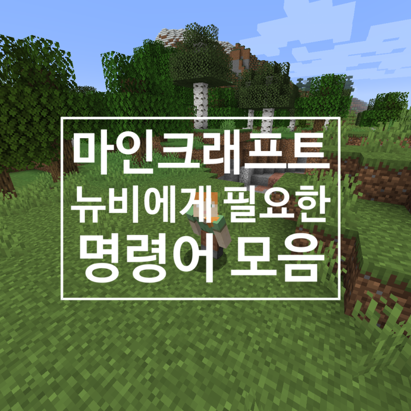 마인크래프트 명령어 모음 뉴비라면 꼭 알아야 되는 명령어 소개