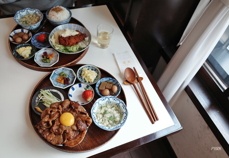 샤로수길 킷사서울 / 부타동, 치킨난반, 가츠산도
