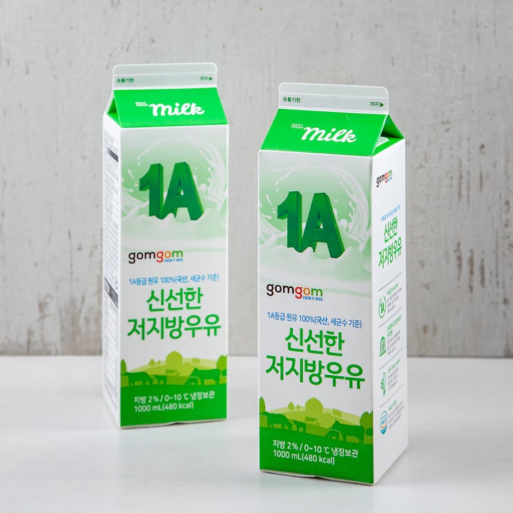  <핫딜><핫딜>가성비가 좋은 곰곰 신선한 저지방우유, 1000ml, 2개 들여가세요~~