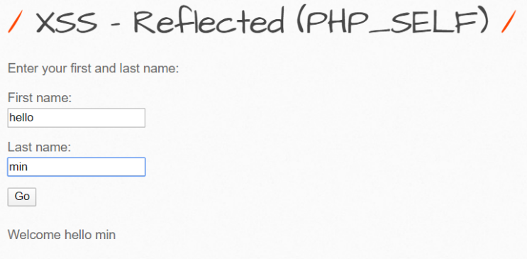 XSS - Reflected(PHP-SELF)