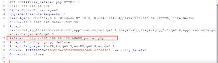  XSS - Reflected(Referer)