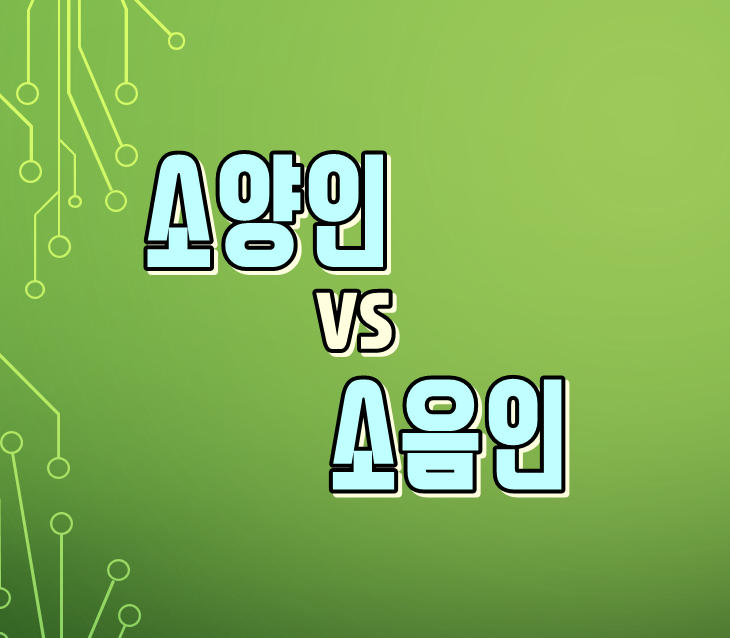  남자 소양인 vs 소음인 여자 연예인 성격