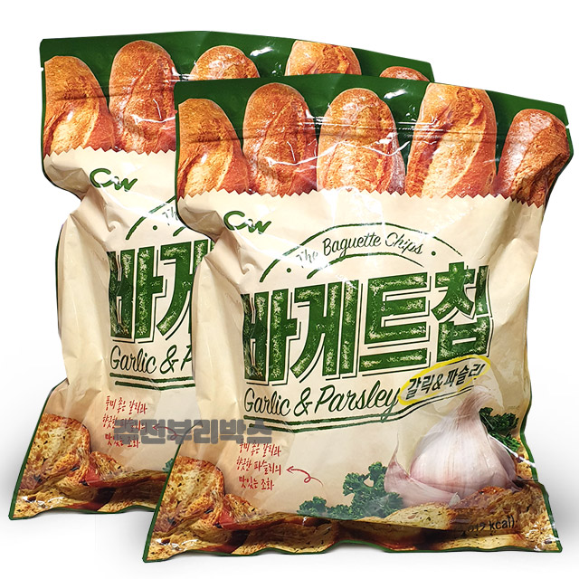 청우식품 바게트칩 갈릭 파슬리 400g x 2개 총 800g 추천해요