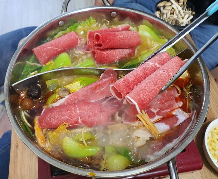 [집에서 훠궈만들기]해기왕 마라소스,이금기해선탕
