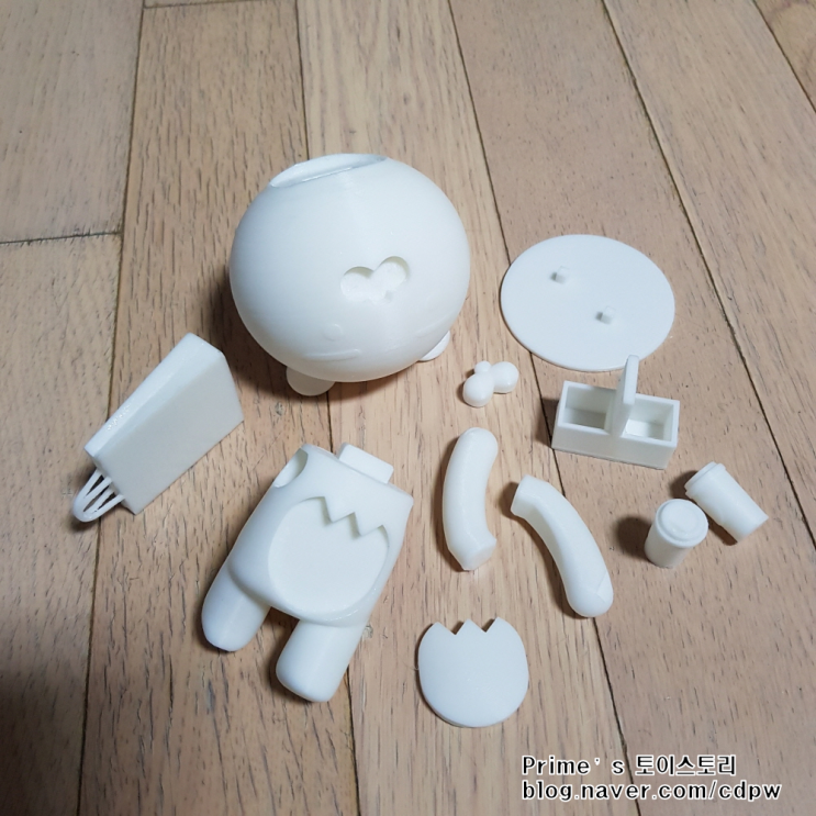 카카오 프렌즈 7 라이언 - 3) 3D 프린트 출력 (커피 버전)