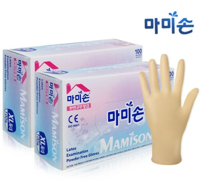  손이 큰 사람을 위한 요리용 고무장갑 - 마미손 라텍스 장갑 XL 특대
