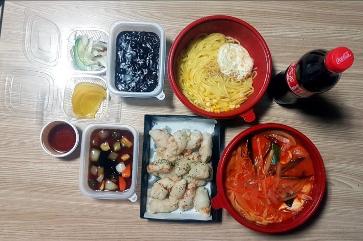 [김해 중식맛집 내동] 김해에서만 맛볼 수 있는  찹쌀모찌 탕수육이 맛있는 배달 전문점. 김해 탕수육 비천각