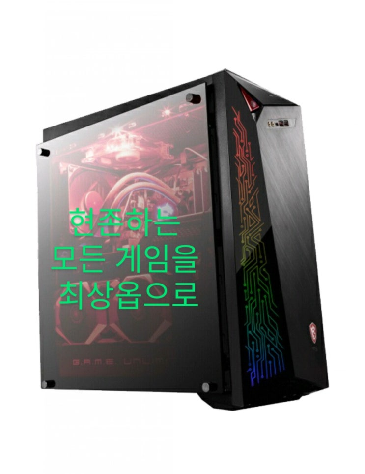  현존하는 모든게임을 최상옵으로/게이밍 데스크탑/MSI 인피니트X 9RK80Ti i9-9900K RTX2080Ti