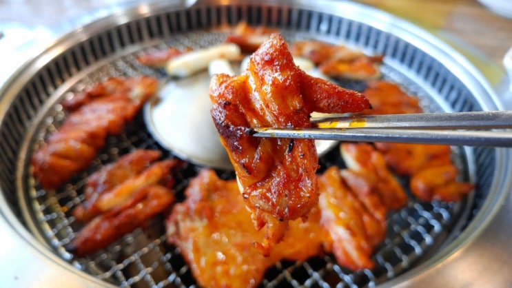 대성리 맛집 착한닭갈비 메뉴 숯불닭갈비와 닭개장 추천.