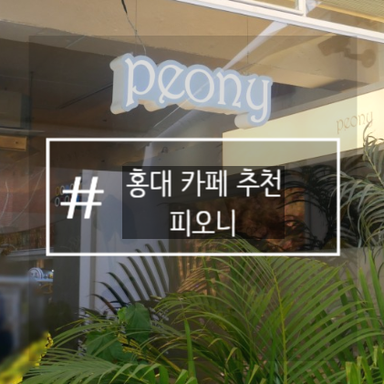 홍대 딸기케이크가 유명한 피오니 카페