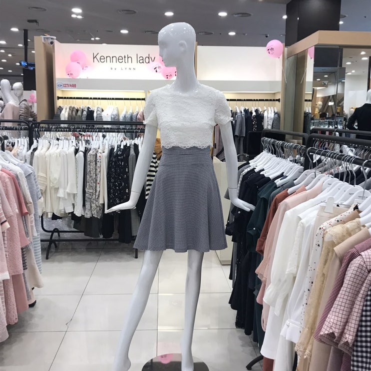  [강추] 케네스레이디 체크 A라인 스커트 원피스 가격은?
