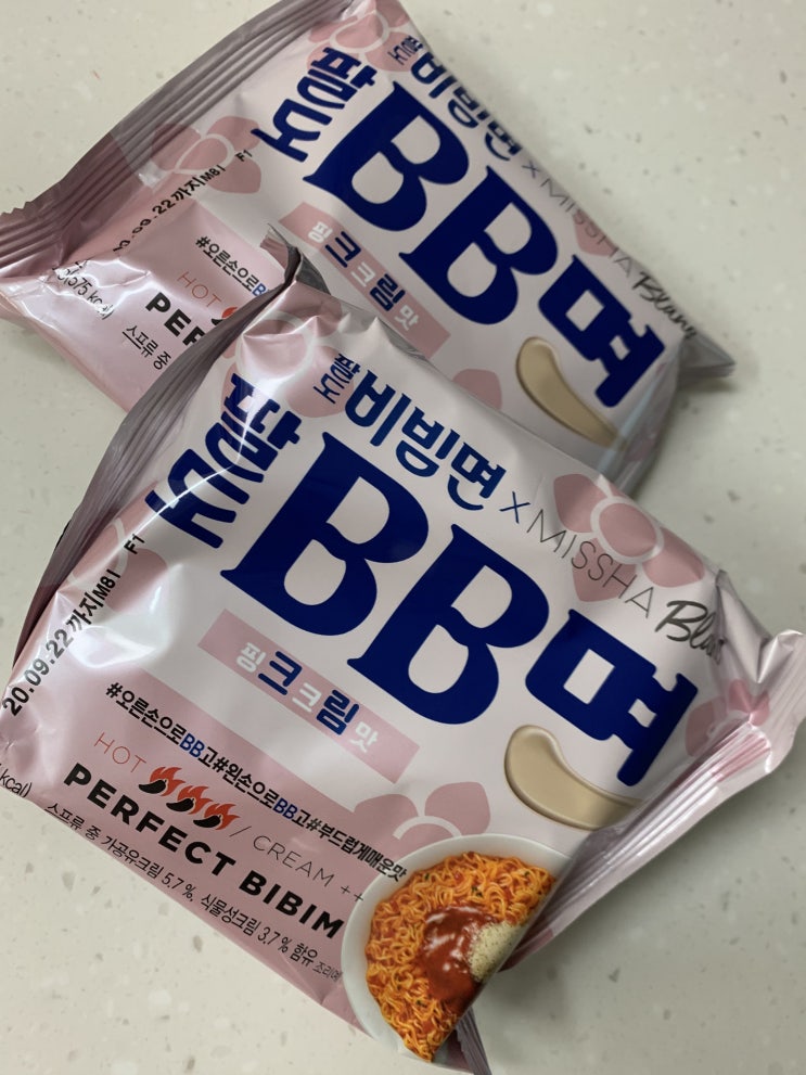  팔도비비크림면 핑크크림맛 후기