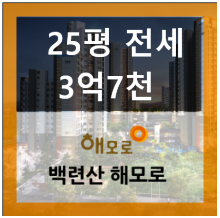  백련산해모로 25평 전세 3억7천 지금 필요한건 스피드~