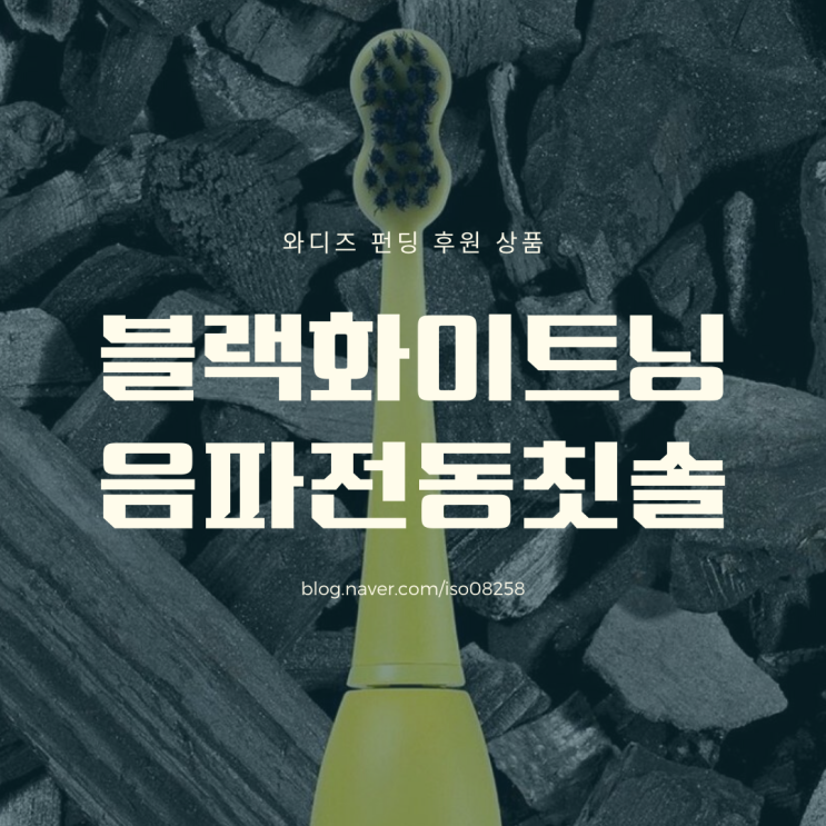  [와디즈 펀딩] 블랙화이트닝 음파전동칫솔 리뷰