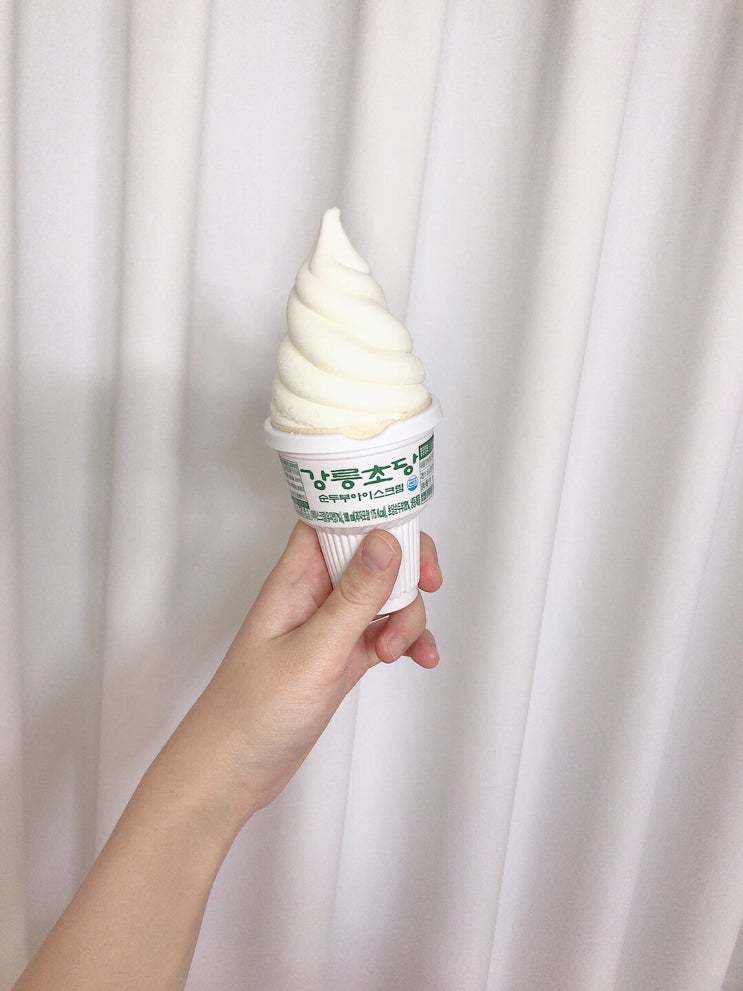  강릉초당순두부아이스크림 편의점ver. 신기한 맛 :)