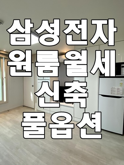  고덕신도시 원룸 삼성전자 출근 가까운  신축 풀옵션 원룸 월세