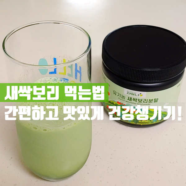  새싹보리 먹는법 - 간편하고 맛있게 건강챙기기!