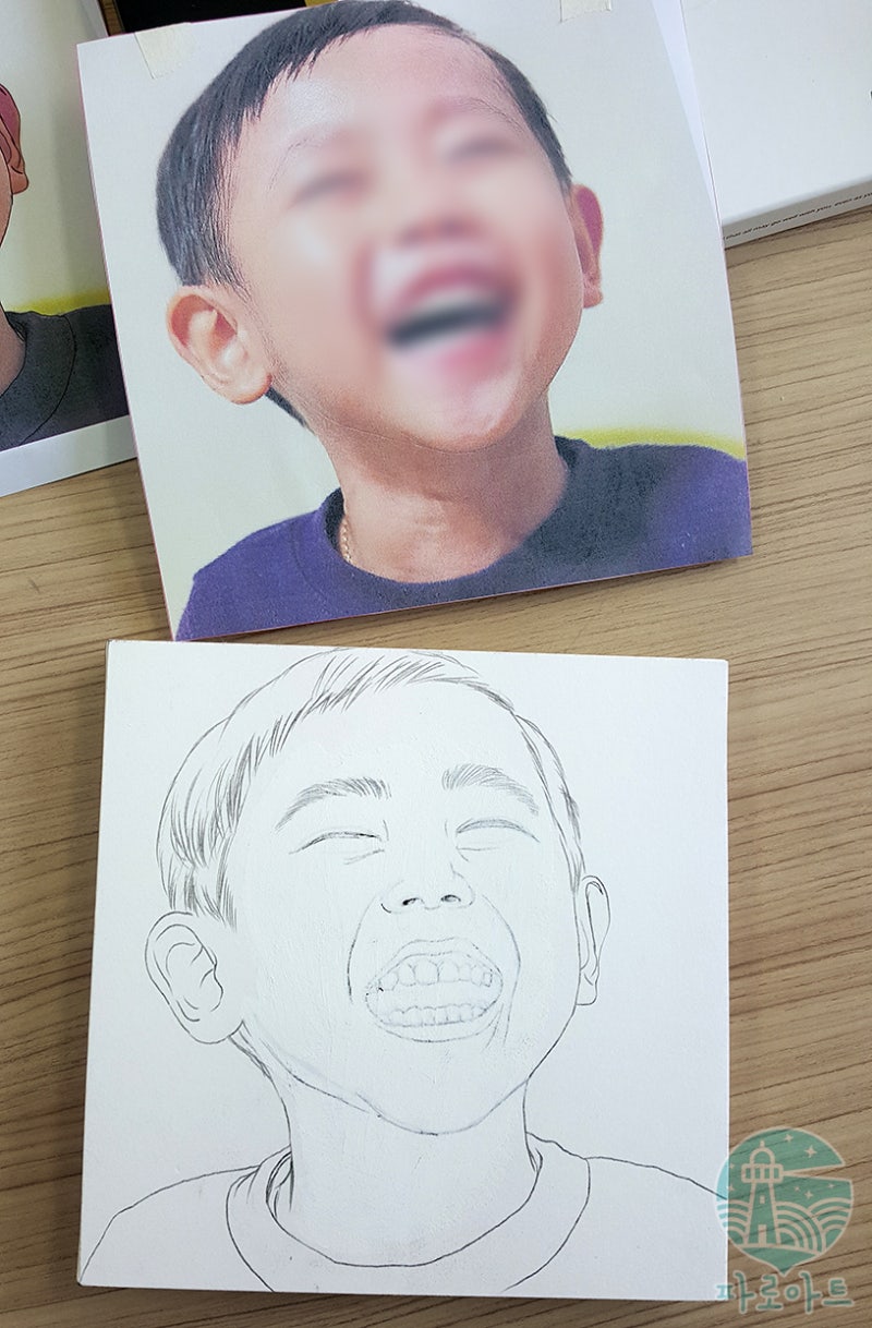 아크릴화 인물그리기] 귀여운 어린이 팝아트초상화 : 네이버 블로그, image size:800x1218