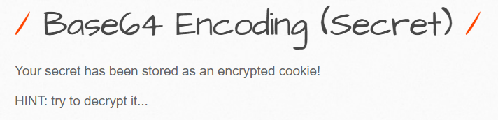  A6 - Sensitive Data Exposure/ Base64 Encoding (Secret)