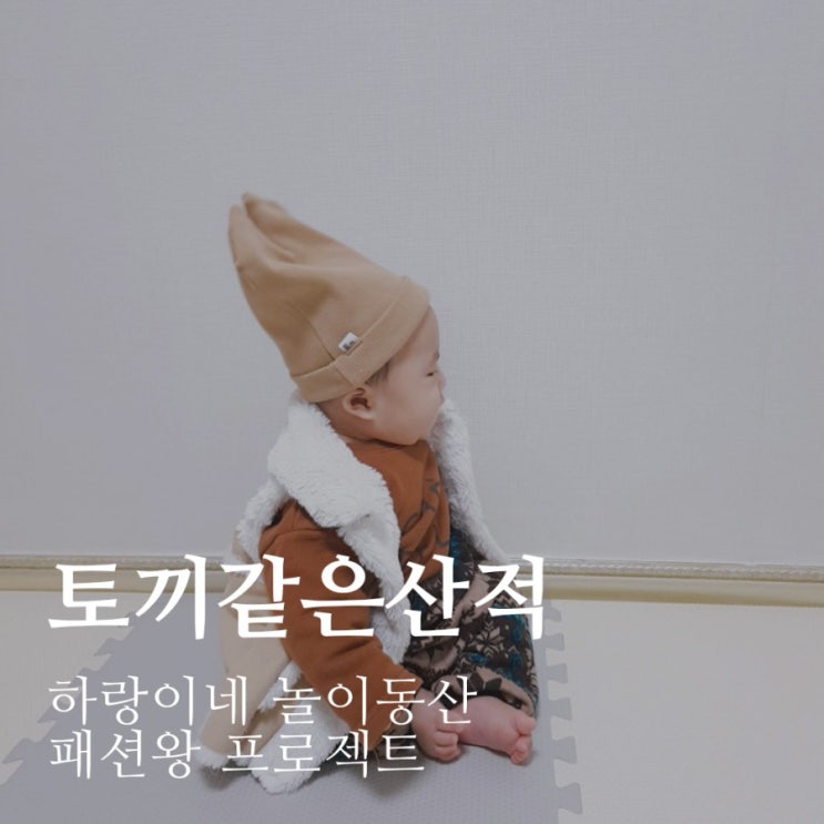  패션왕프로젝트 : 토끼인가 산적인가 6개월아기 데일리룩