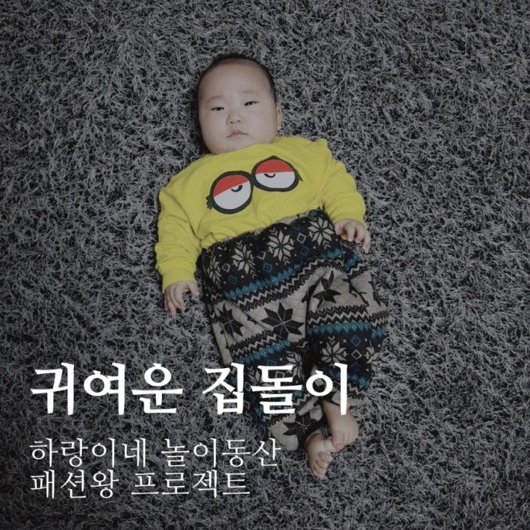  패션왕프로젝트 : 귀여운집돌이 5개월아기 데일리룩