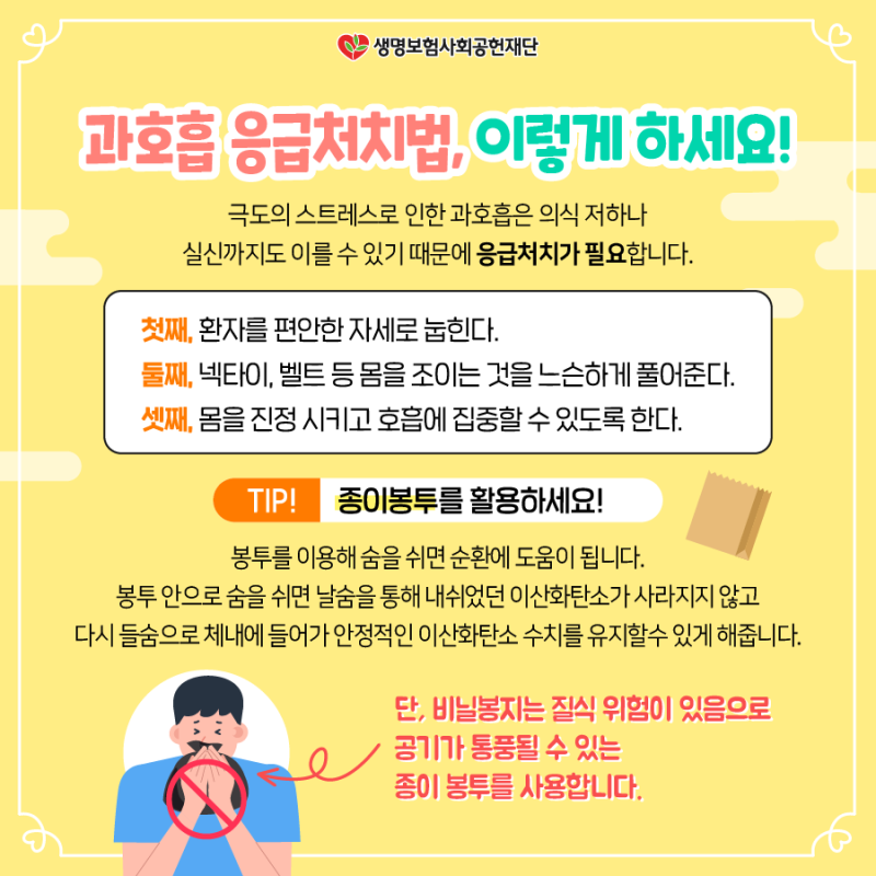 신길성애병원 응급환자 이송, 호흡곤란 응급처치법