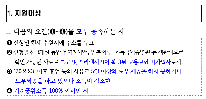  특수형태근로종사자 및 프리랜서 코로나 지원금 받는 방법(수원시기준)