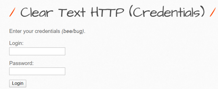  A6 - Sensitive Data Exposure/ Clear Text HTTP (Credentials)