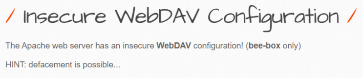 A5 - Security Misconfiguration/ Insecure WebDAV Configuration