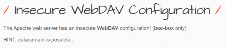  A5 - Security Misconfiguration/ Insecure WebDAV Configuration