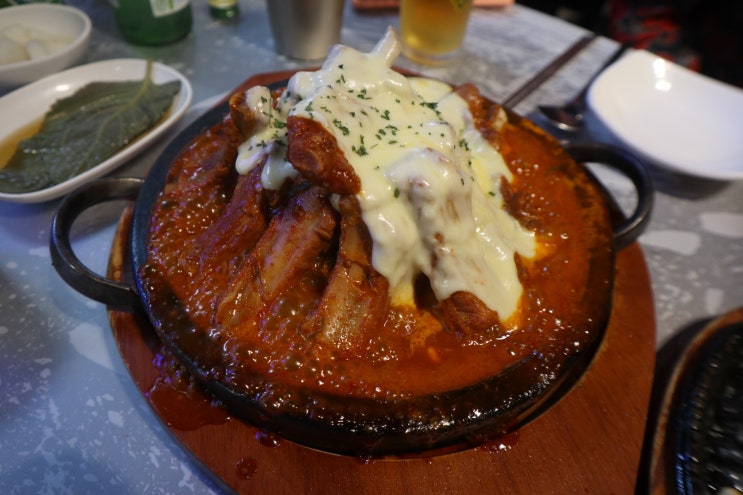  부평맛집 등갈비달인 매운등갈비 존맛 콘치즈 무한리필 대박