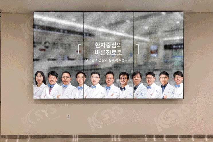 비디오월, "덕천센트럴병원" 제로베젤로 주목도를 높이다