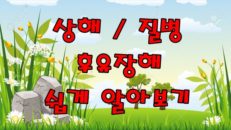  [보험연구소] 상해질병후유장해 얼마나 알고 있니?