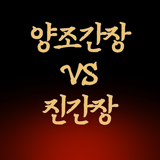  양조간장 진간장 차이 한방에 이해하기