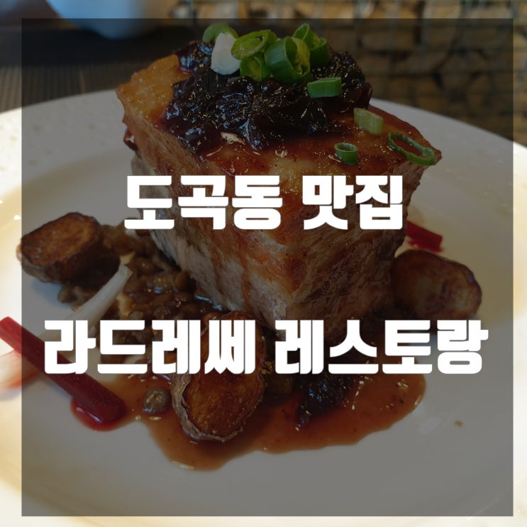  도곡동맛집 라드레쎄 레스토랑