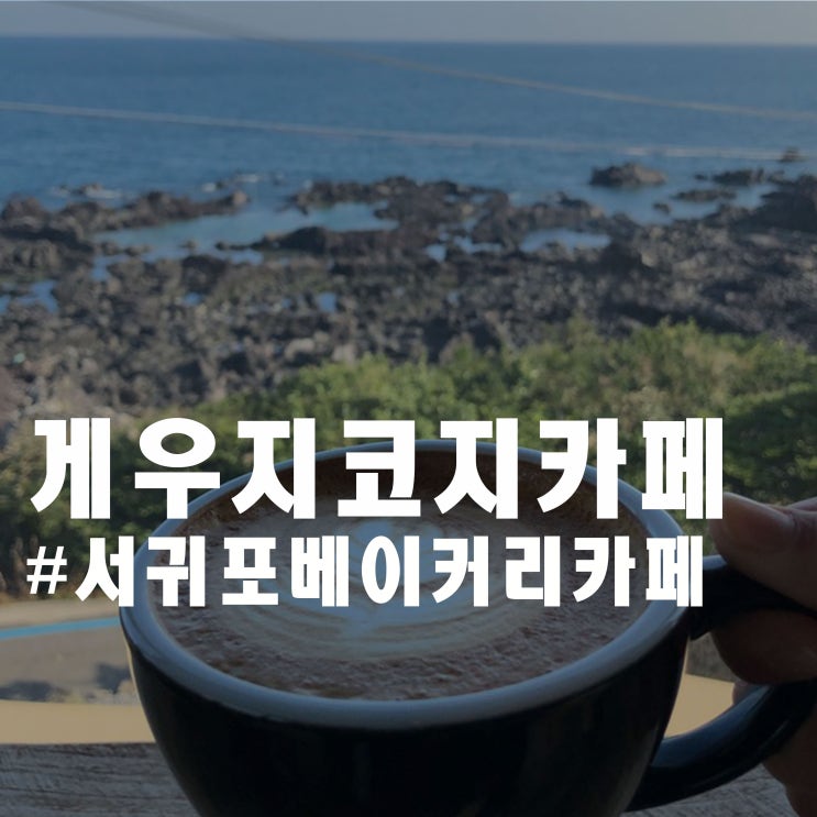 제주도 서귀포시 베이커리 카페 - 게우지코지 카페