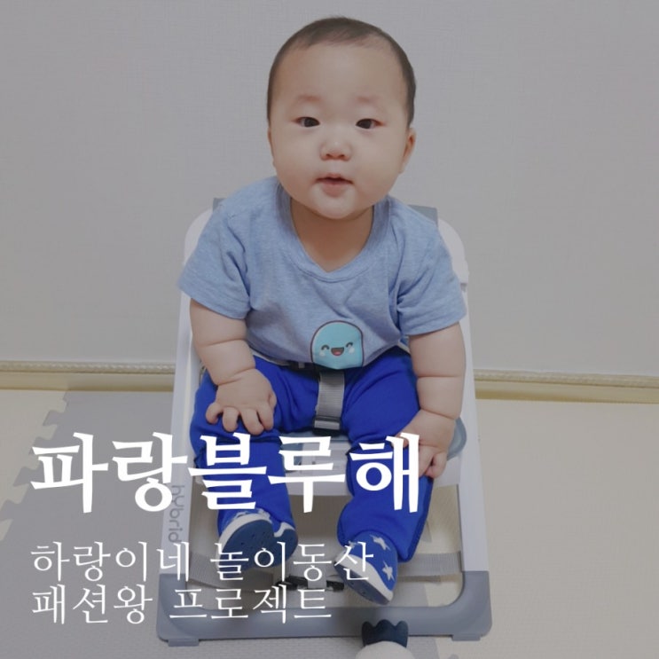  패션왕 프로젝트 : 파랑블루해 6개월아기 데일리룩