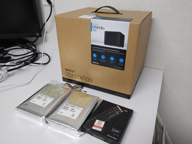 Synology NAS DS918+ & Western Digital Ultrastar HDD 4TB DC HC310 - 울산 시놀로지 나스 판매, 납품전문 행진시스템