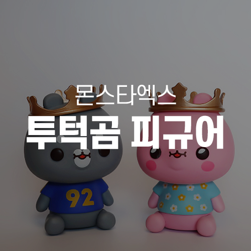  투턱곰 미니 피규어 누누곰과 밍곰