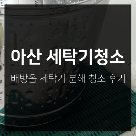 아산 배방 세탁기 분해 청소 후기입니다!