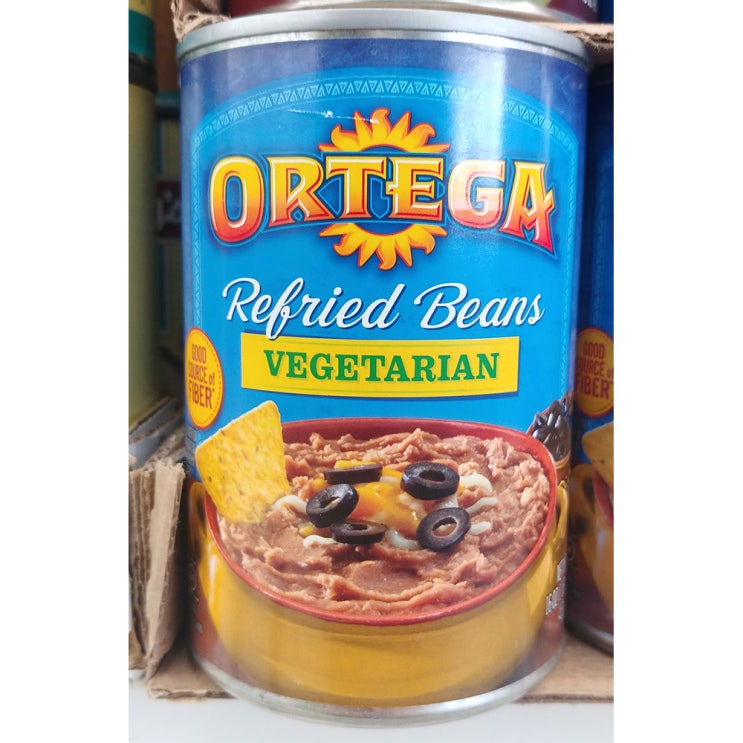 [강추] Ortega refried beans vegetarian 오르테가 리프라이드 빈스 베지테리언 통조림 16oz(454g) 4팩, 1개 가격은?