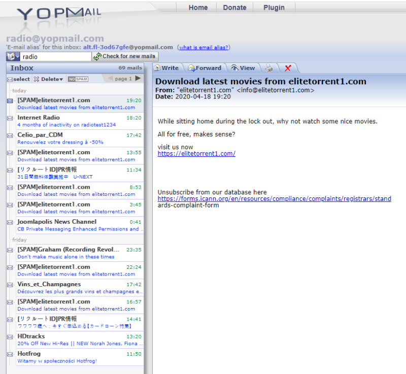 Yopmail 일회용 이메일 만들기 : 네이버 블로그