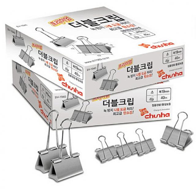 즐거운코코 천하 더블크립 실버 중 25mm 40개 gTG 철집게 클립 추천해요 즐거운코코 천하 더블크립 실버 중 25mm 40개 gTG 철집게 클립 추천해요