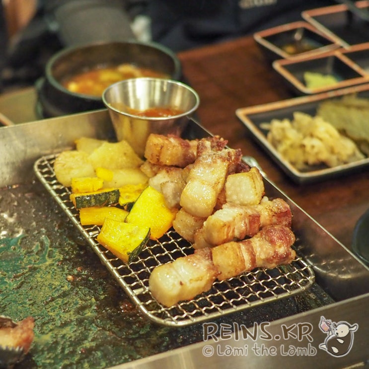  샤로수길 삼겹살+곱창 맛집 삼곱식당에서 오랜만에 회식