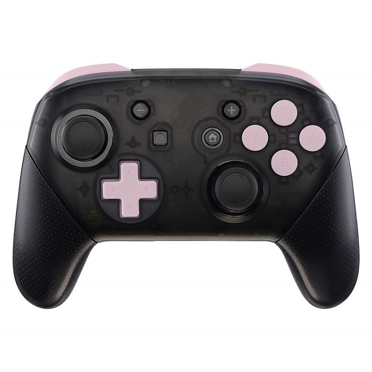 &lt;꿀딜&gt;by eXtremeRate Sakura Pink Repair Nintendo Switch Pro 컨트롤러 용 ABXY D- 패드 ZR ZL LR 키 도구가 포함 된 광택있는 DIY 교체 풀 세트 버튼-컨트롤러 포함되지 않음, 1개, 단일상품 최저가 정보 공유