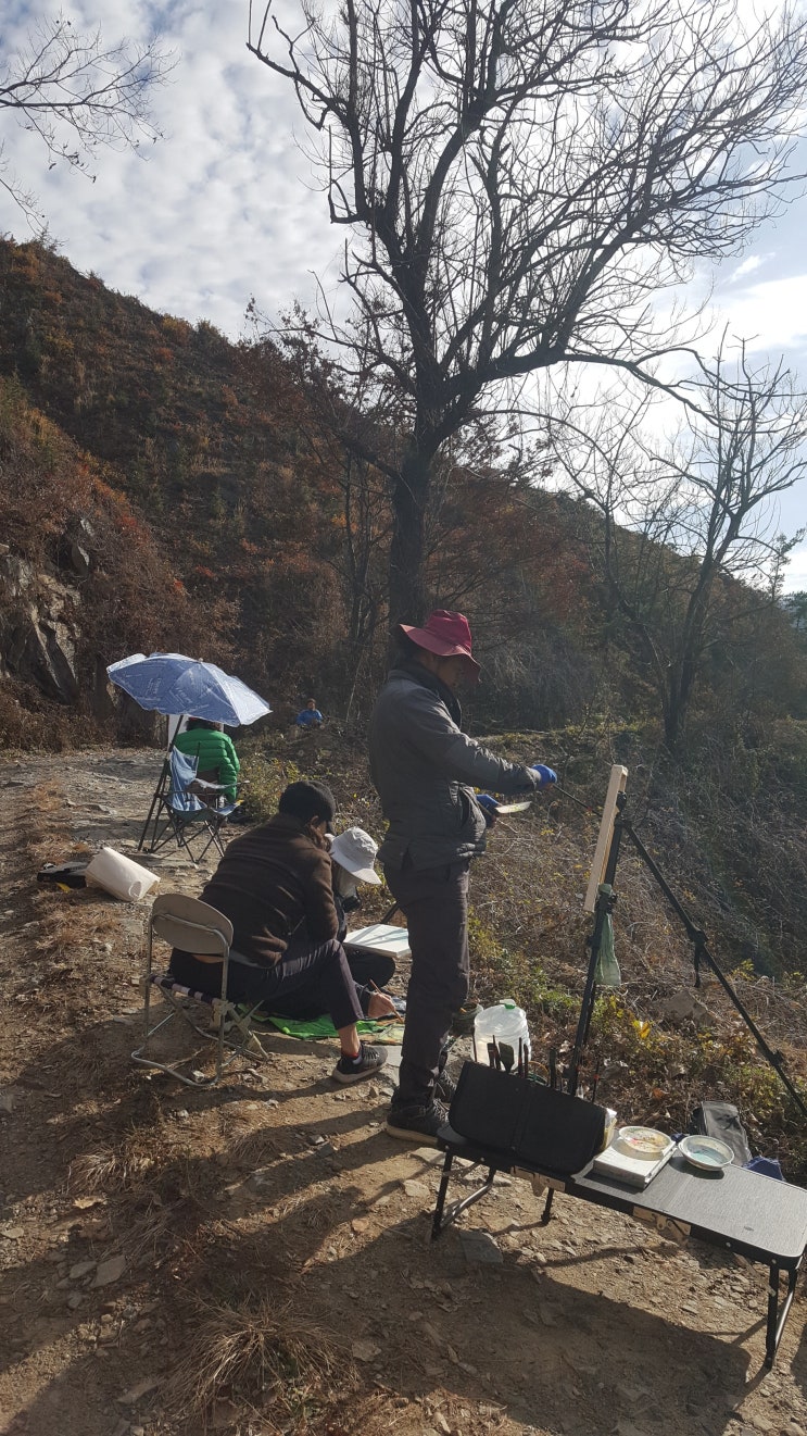  야외스케치 (미원 산등성이에서2)