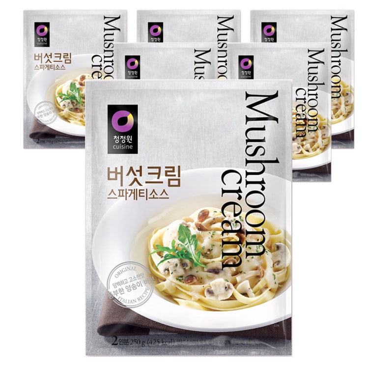 (로켓배송)청정원 버섯크림 스파게티소스, 250g, 6개 추천해요