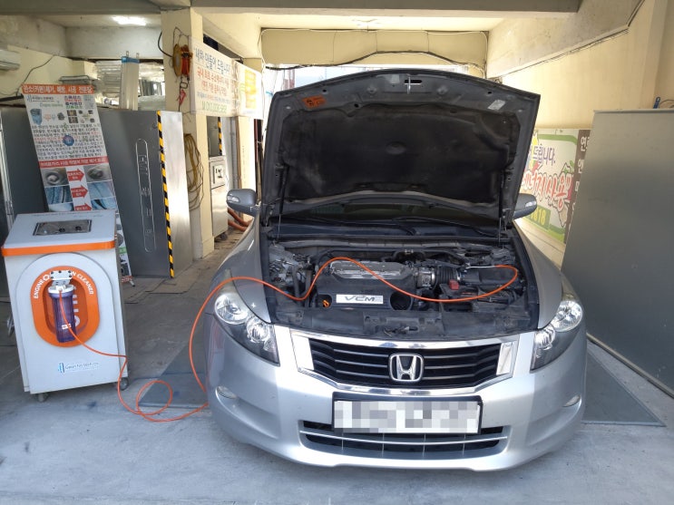  HONDA브라운가스시공, HONDA수소크리닝시공 ~ 엔진속카본제거, 엔진소음크다
