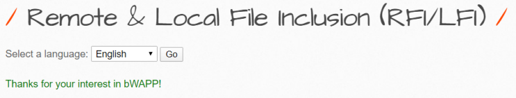  A7 - Missing Function Level Access Control/ Remote & Local File Inclusion (RFI/LFI)
